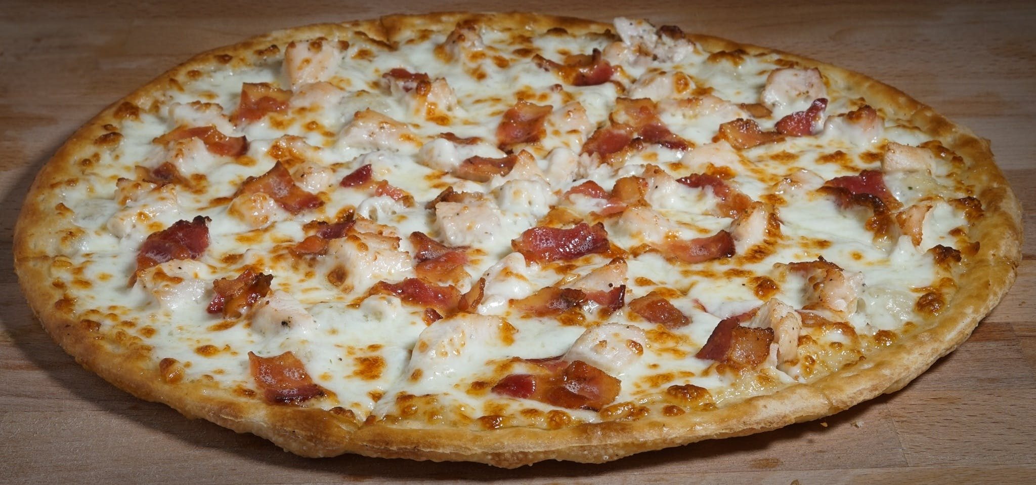 Chicken Bacon Ranch Pizza.