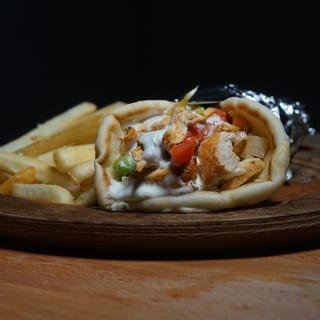 Halal Wrap with Fries