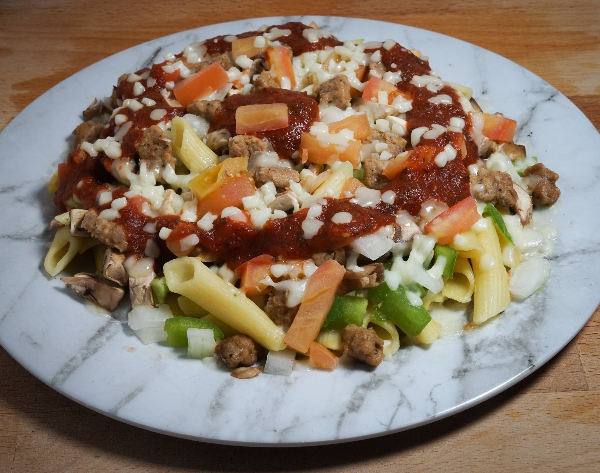 Italian Sausage Pasta.