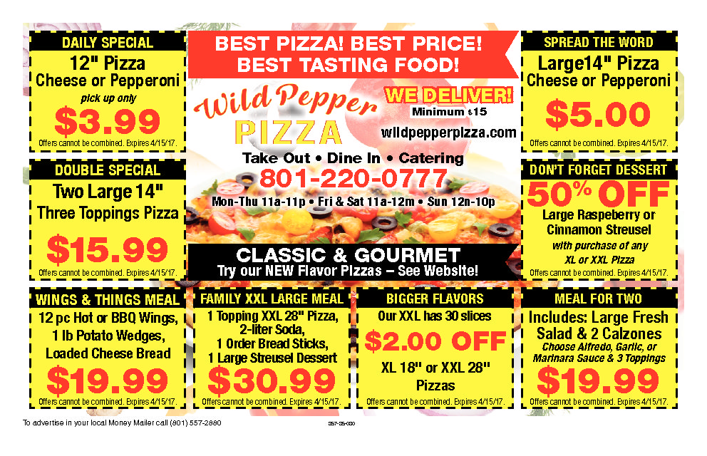 Wild Pepper Pizza | Specials